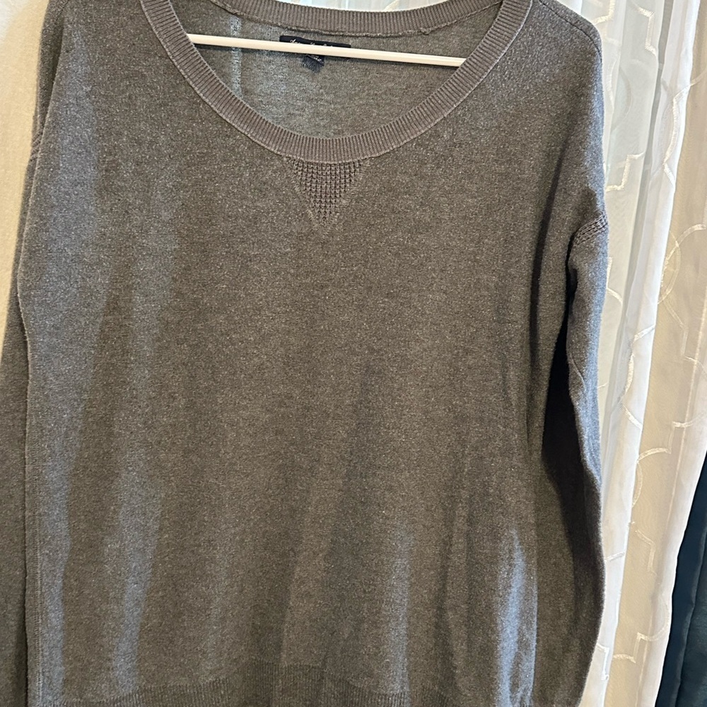 American Eagle Outfitters Charcoal Crewneck Sweater